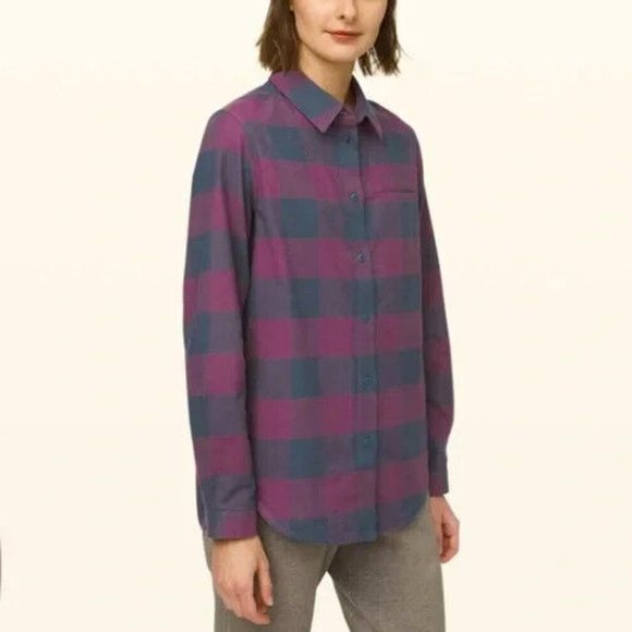 lululemon athletica Tops Lululemon Full Day Ahead Flannel Shirt